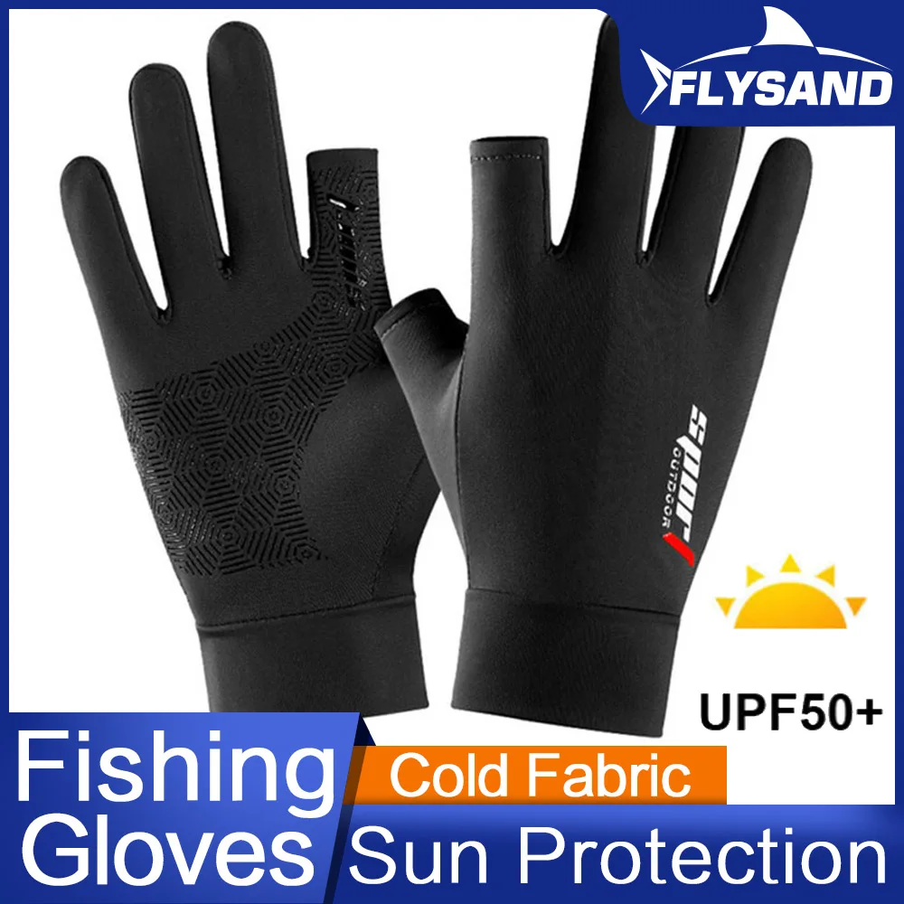 Fishing Gloves Protect Hand Professional Release Anti-slip Anti-UV Men Women Ice Cool