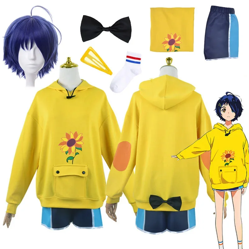 

Anime WONDER EGG PRIORITY Cosplay Ohto Ai Hoodies Woman Girl Sweatshirt Sport Pullover Costumes Clothing Cosplay Wig Halloween