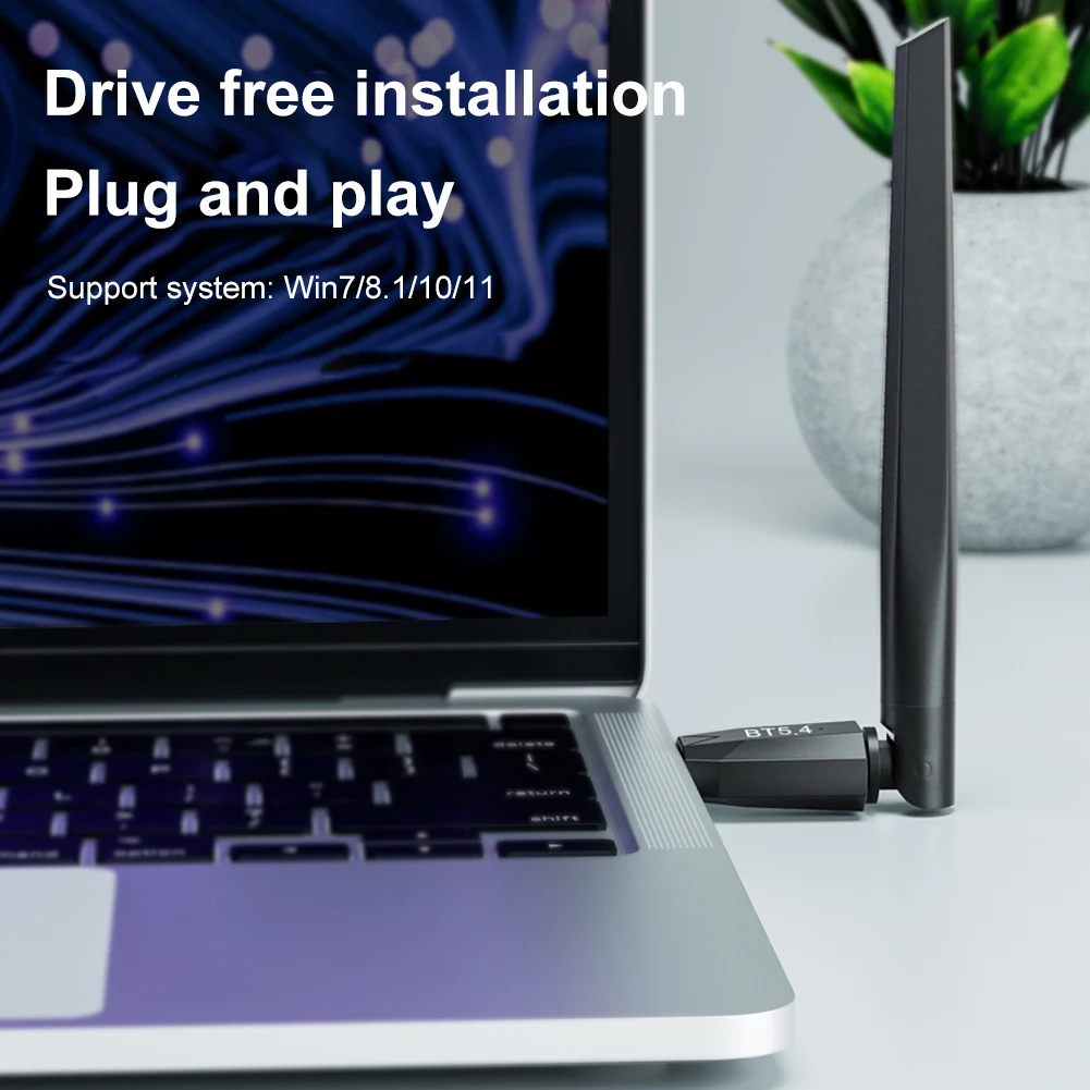 USB 블루투스 호환 5.4 어댑터, 오디오 송신기 리시버 어댑터, 음악 오디오 리시버 송신기용 드라이버 프리
