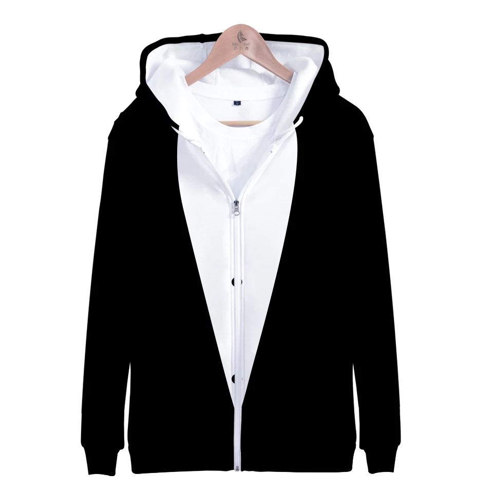New design funny fake Suit Tie 3D hoodie men/women streetwear Suit long sleeve hoodies sweatshirt fashion tracksuit men clothes
