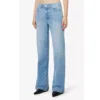 24 Spring/Summer New Light Blue High Waist Wide Leg Denim Pants for Women 2