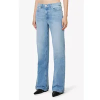 24 Spring/Summer New Light Blue High Waist Wide Leg Denim Pants for Women 2