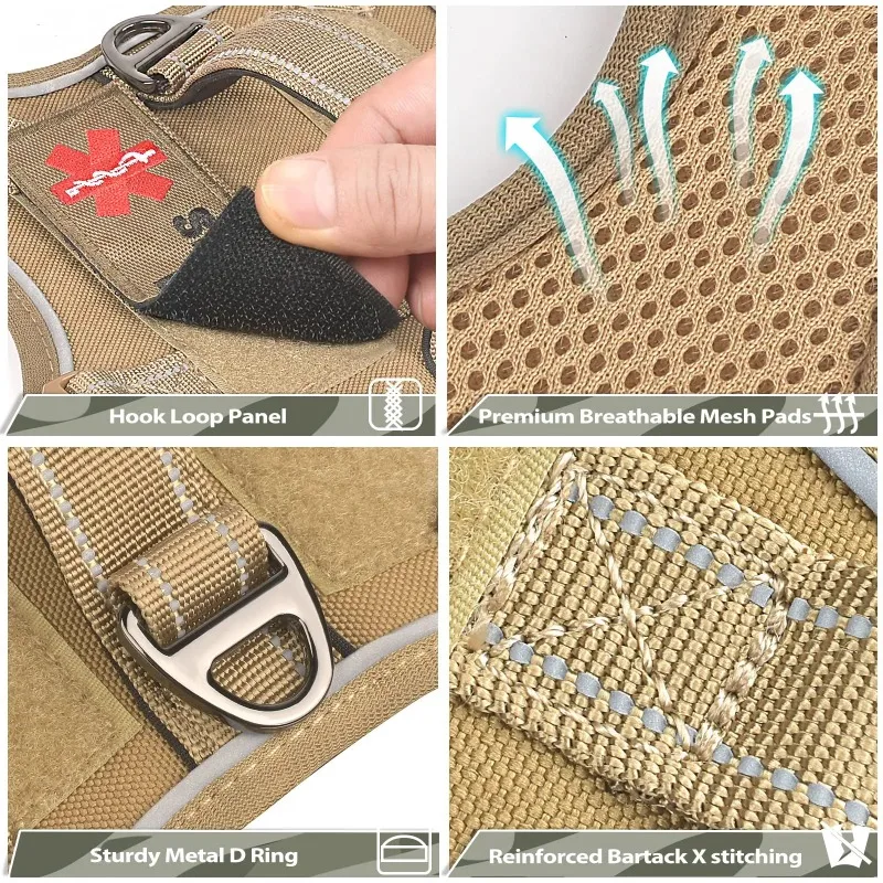 Tactical Small Dog Harness Vest 4