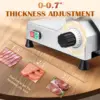 Cgoldenwall Commercial Meat Slicer 240W Meat Slicer Machine, 0-0.7"" Adjustable Thickness Electric Deli Meat Cheese Food 3