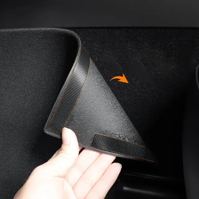 Tesla Model Y Juniper (2025) Center Console Side & Rear Seat Anti-Kick Mats – Full TPE Protective Cover for Rear Seat Kick Protection 4