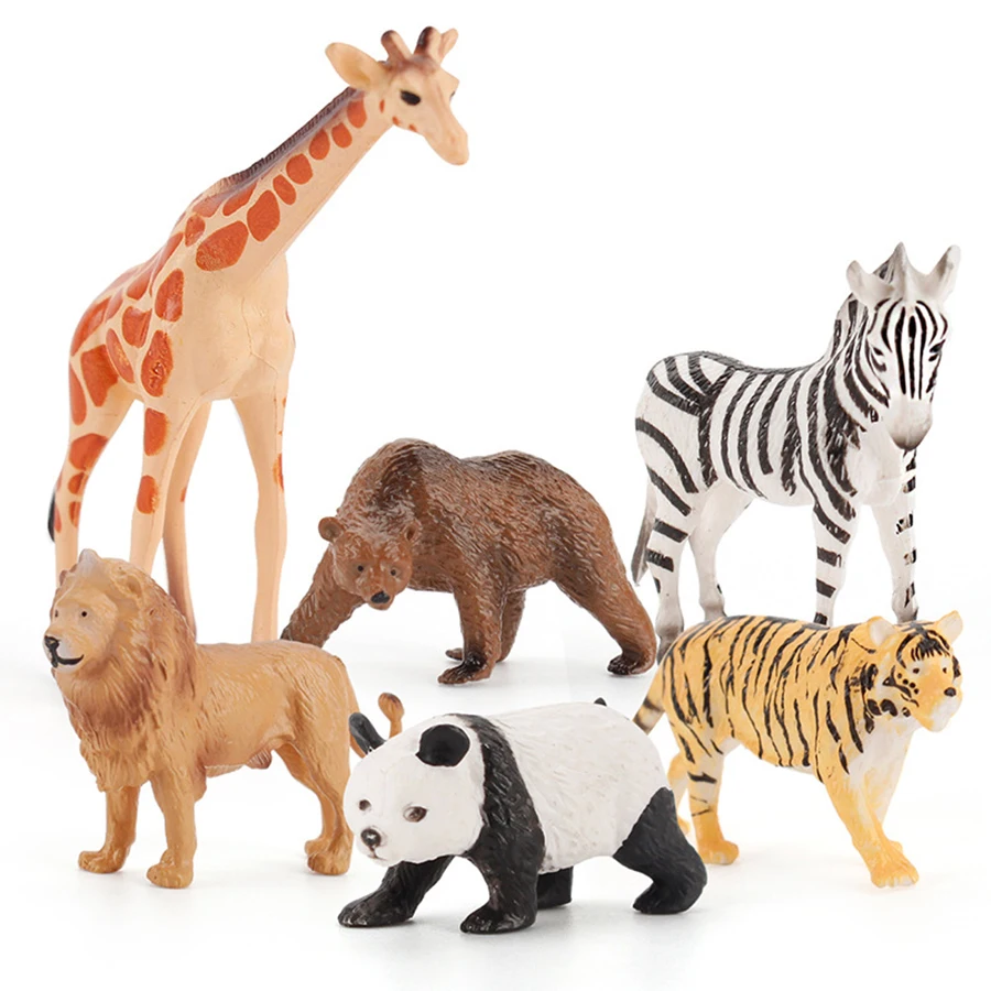 12 Figure Animali Della Giungla In Miniatura Per Bambini: Set Safari Realistico In PVC - 4