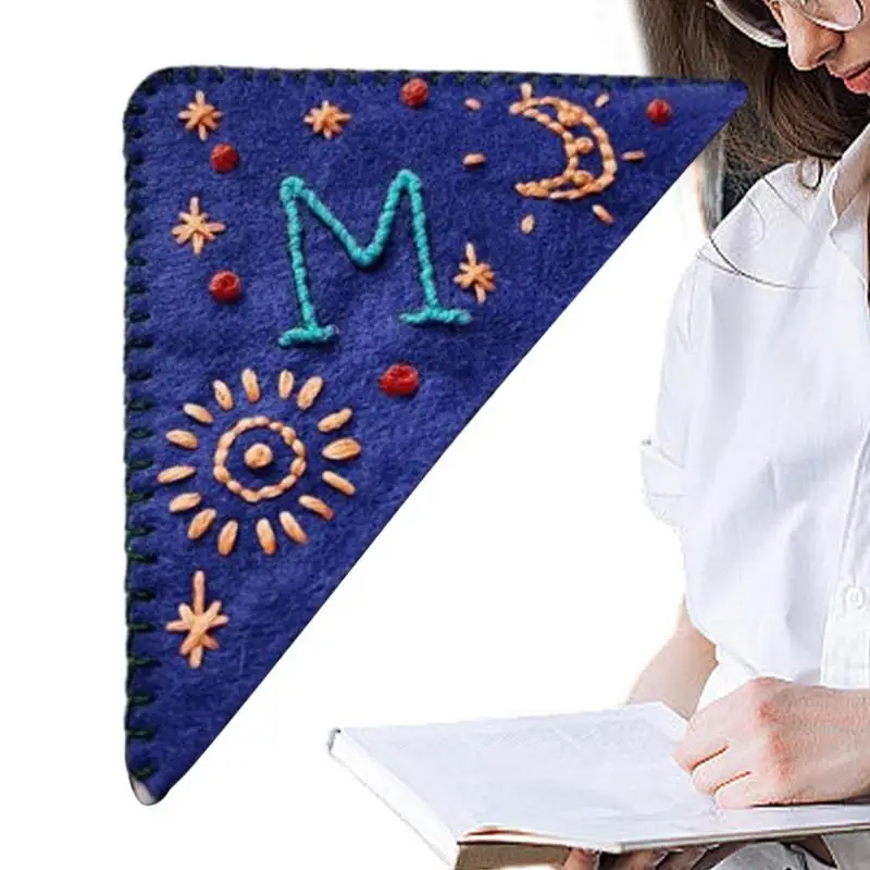 

Треугольные углы, Закладка, сшитые вручную треугольные углы, строченные вручную, зеркальные углы для женщин и мужчин