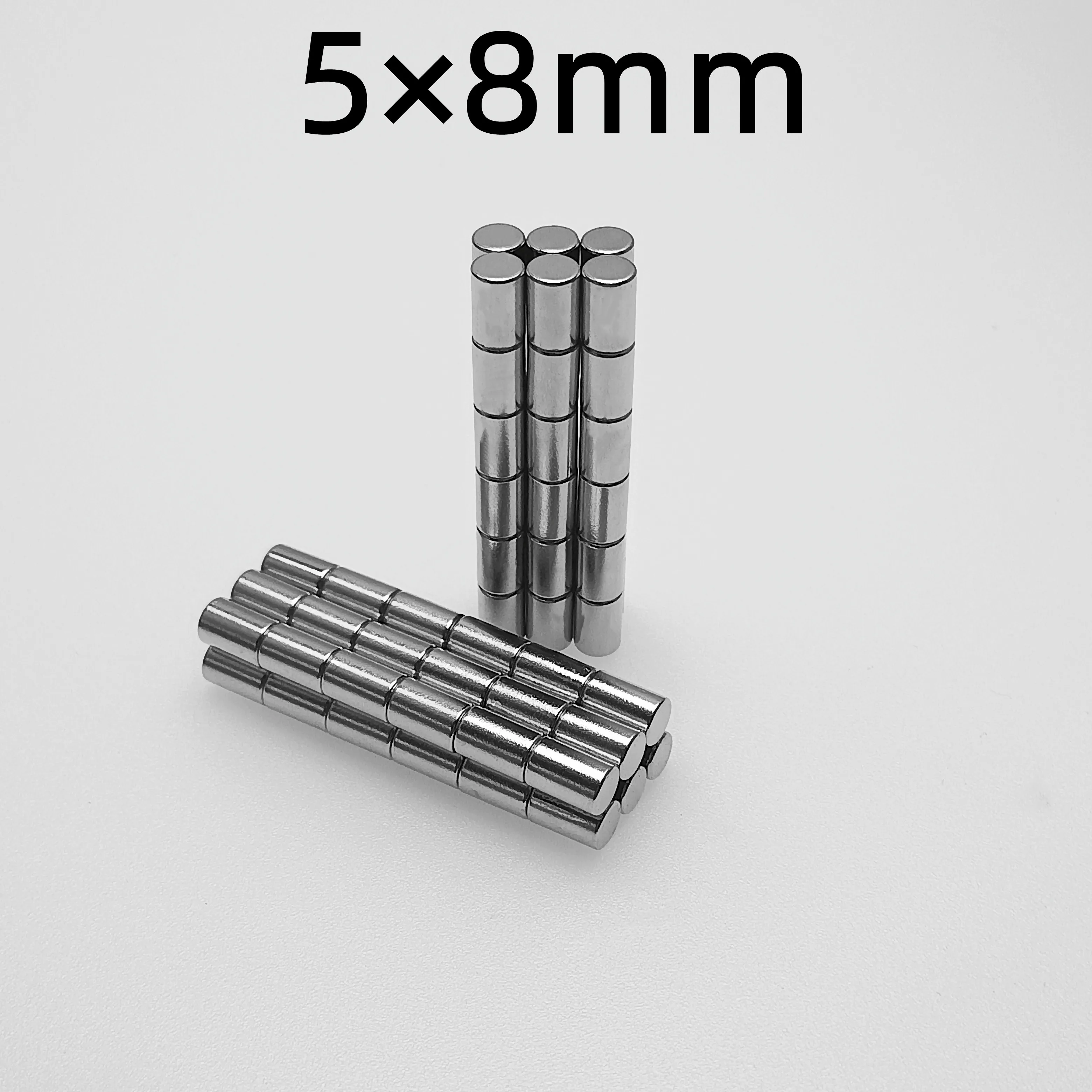 

10/20/50/100/200/500 PCS 5x8 mm Rare Earth Magnets Diameter 5x8mm Small Round Magnet 5mmx8mm Permanent Neodymium Magnets 5*8mm