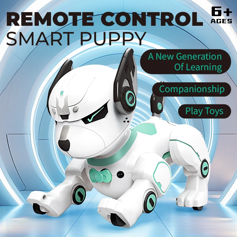 RC Robot Dog Programmable Smart Interactive Remote Control Electric Robotic Puppy STEM Eductional Toys for Kids Christmas Gifts 2