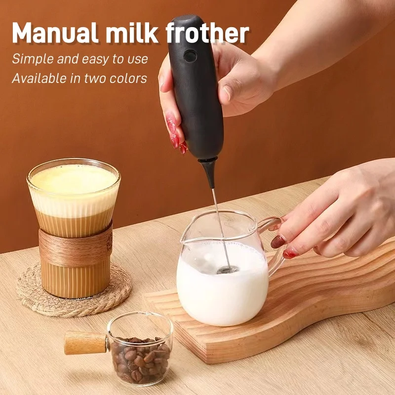 Manual Egg Beaters Handheld Mini Cappuccino Coffee Frothers Multifunction Egg Milk Chocolate Mixer Portable Kitchen Whisk Tools