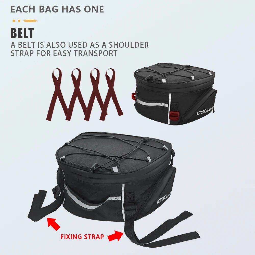 Universal Motorcycles Tail Rear Bags Luggage For BMW ADV R1200GS YAMAHA MT Honda Kawasaki Z900 Accessories Travel Storage Bag