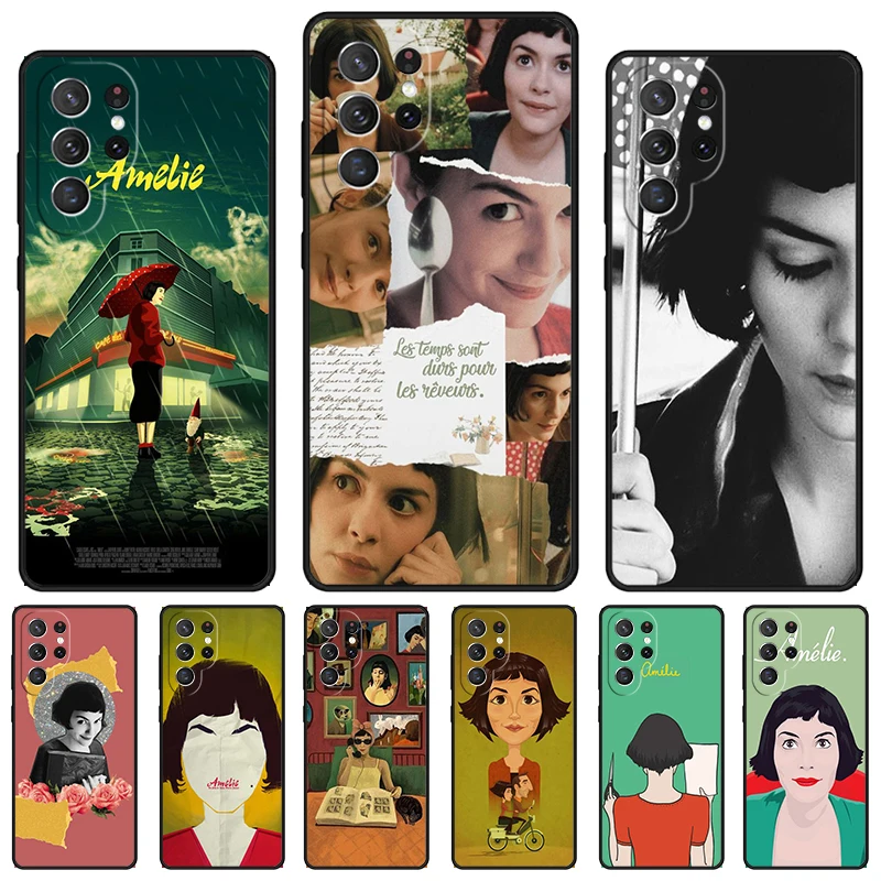 Чехол Amelie для телефона с постером фильма для Samsung Galaxy S24 S23 S22 Ultra Note 10 20 Plus S8 S9 S10 S20 S21 FE