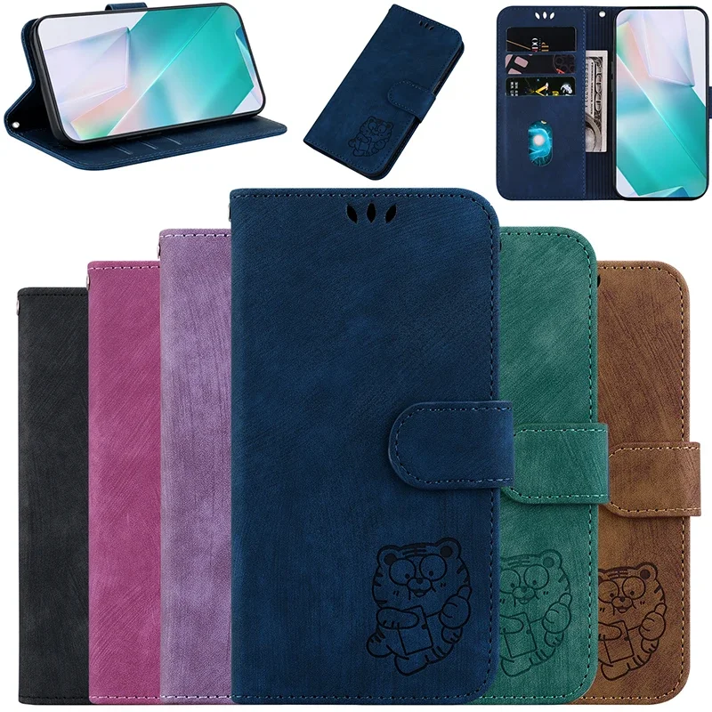 Leather Flip Wallet Phone Case with Stand Feature – Premium Protective Cover