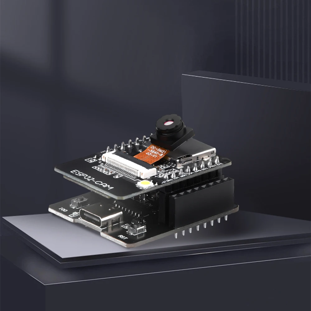 Camera module ESP32-CAM-MB Development Board Test Backboard Serial Port Burner Module with Expansion Interface CH340C Bluetooth + OV2640 Camera