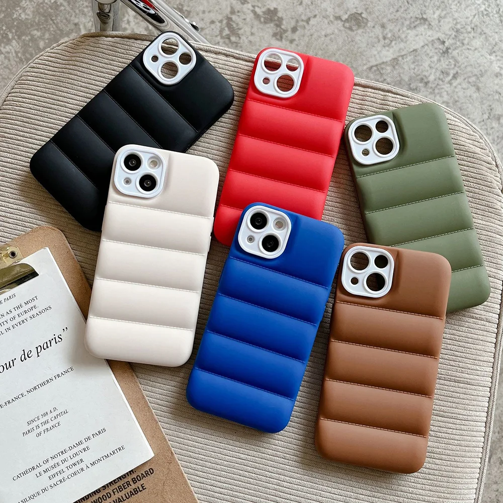 Puffer Case for iPhone 13 Pro Case apple iphone 11 Pro Max 12 XS X XR 7