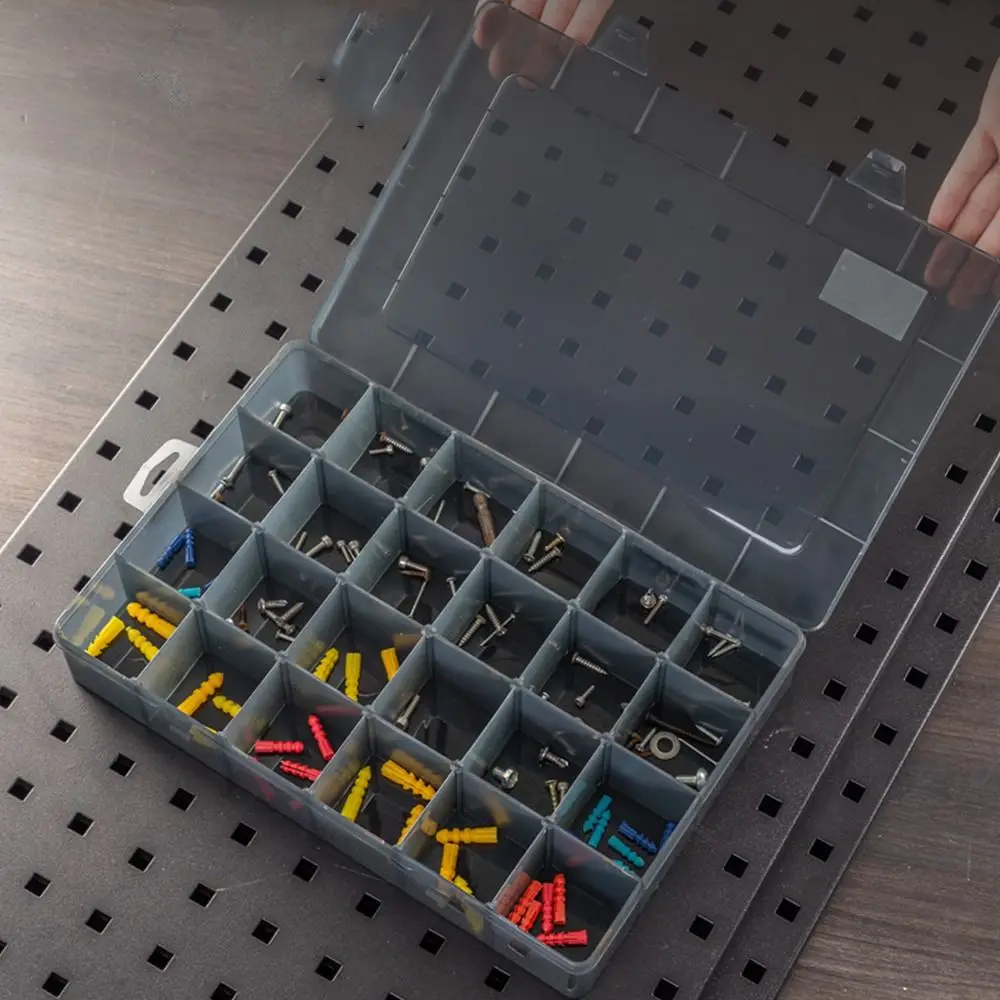 

1 PCS Plastic Packaging Suitcase Transparent Screw Organizer Box Component Case Tool Storage Box Parts Box