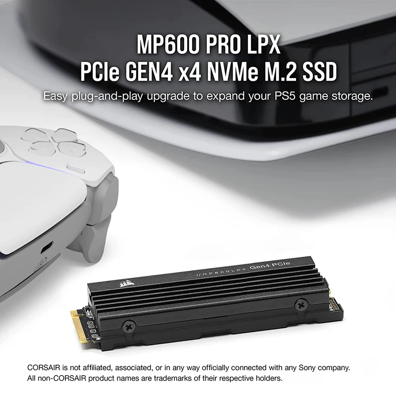 Corsair Mp600 Pro Lpx 500gb 1tb 2tb M.2 Nvme Pcie X4 Gen4 Ssd Optimized For  Ps5 (high-speed Interface, Compact Form Factor)black - Solid State Drives -  AliExpress