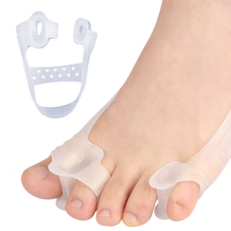 Toe Separators Toe Spreader Finger Toe Separator 1 Pair Thumb Eversion Tension Band Gel Training Exerciser Strap