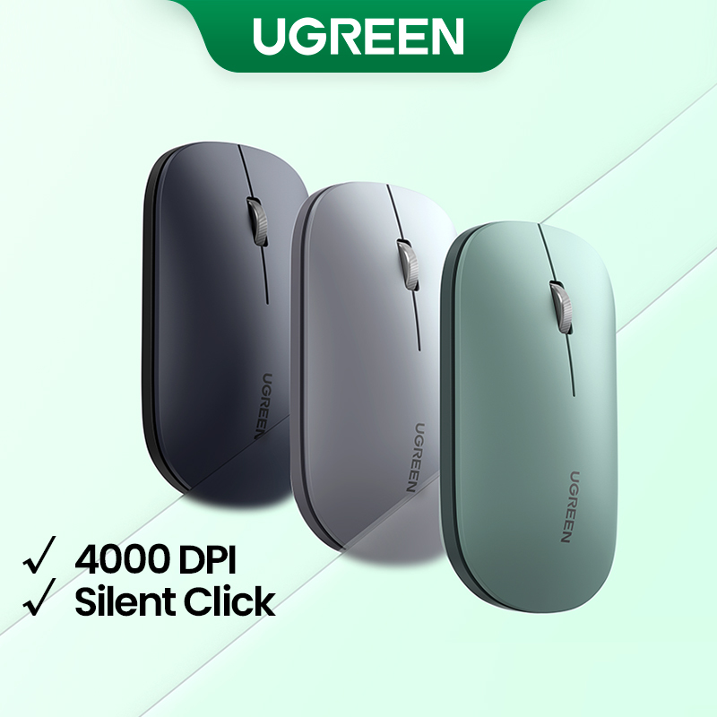  UGREEN Silm Wireless Mouse Bluetooth 2.4G 4000 DPI Silent Click For MacBook Pro M1 M2 iPad Tablet Computer Laptop PC