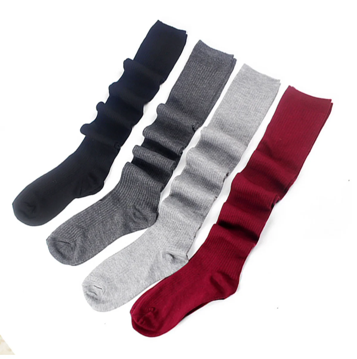 Women's socks over the knee pile pile socks knitted socks cotton breathable trend socks explosion models