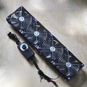 고속 대용량 풍량 Btc 채굴 기계 워크스테이션 캐비닛, 선풍기 서버 케이스 냉각 시스템 선풍기 키트, 12cm, 3000 RPM