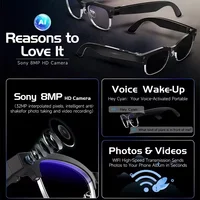 New Business 4K HD Color Change AI Smart Glasses 800W Pixel Camera 1080P Video AI Chat Music Player Call AI Sports Glasses Men - Image 2