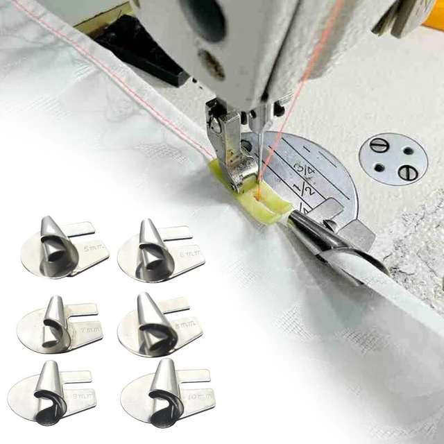 Easy to Install Hemming Foot Durable Sewing Rolled Hemmer Foot Versatile  Sewing Machine Presser Foot Set 6pcs Rolled for Precise - AliExpress