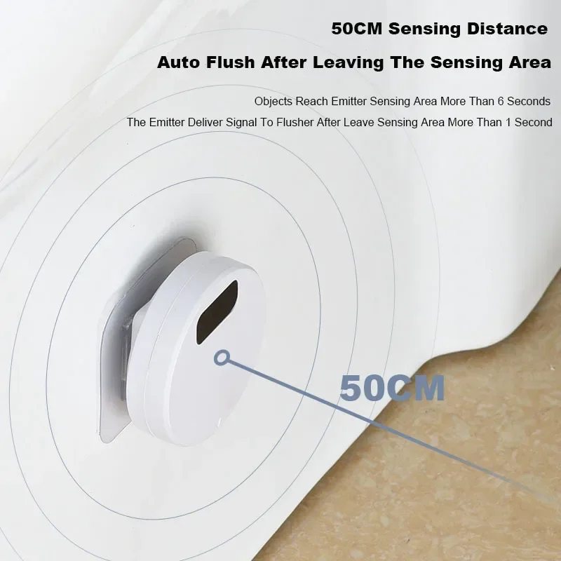 Toilet Automatic Flusher Intelligent Toilet Sensor Non-contact Flushing Device with Infrared Sensing Automatic Toilet Flushing Sensor Device