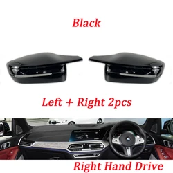 Sleek M Style Car Side Rearview Mirror Cover Cap (RHD-Black)