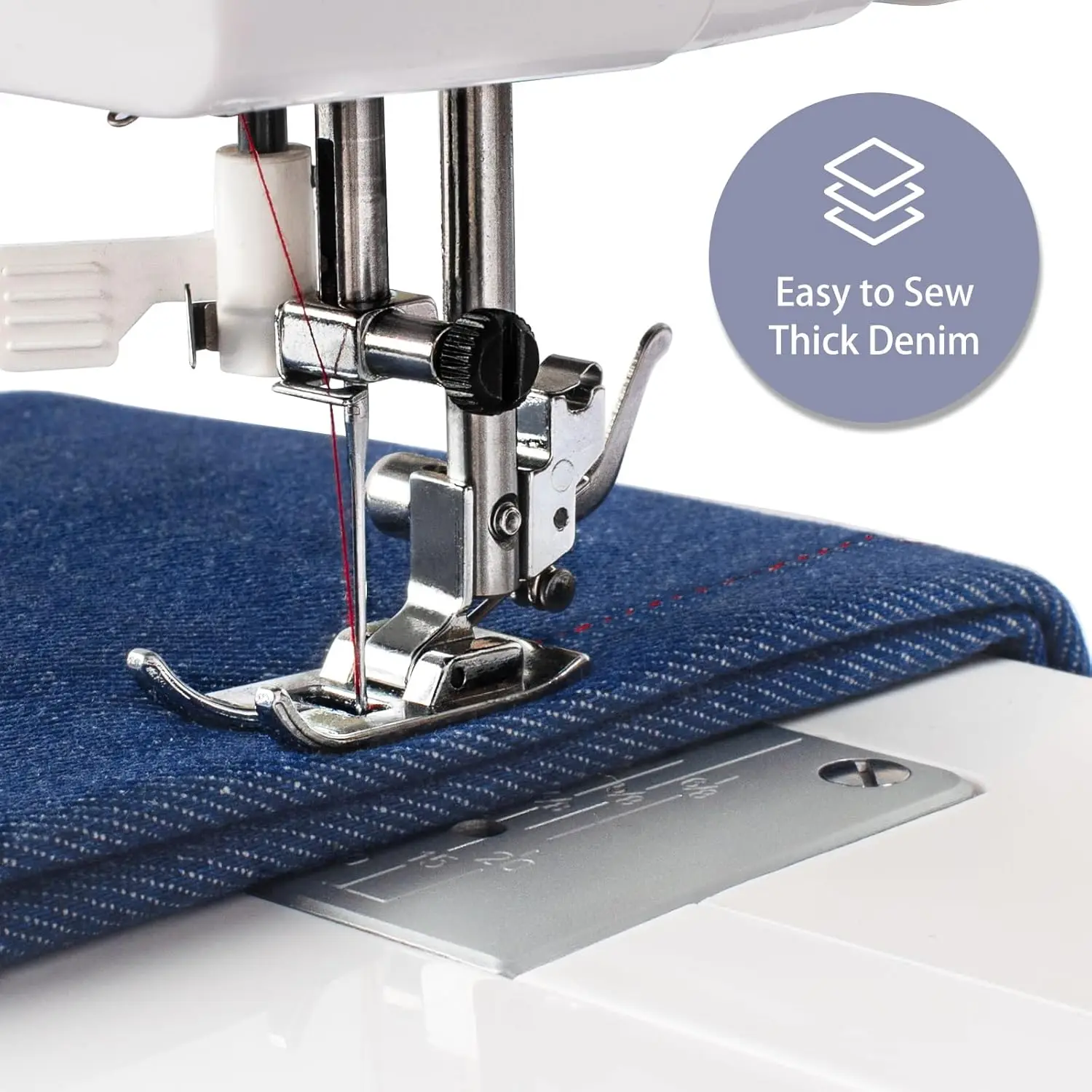 Feiyue Fye330 Home Sewing Machine With Foot Pedal, Controllable Pedal Speed, 105 Stitch Applications, Powerful Servo Motor, 3
