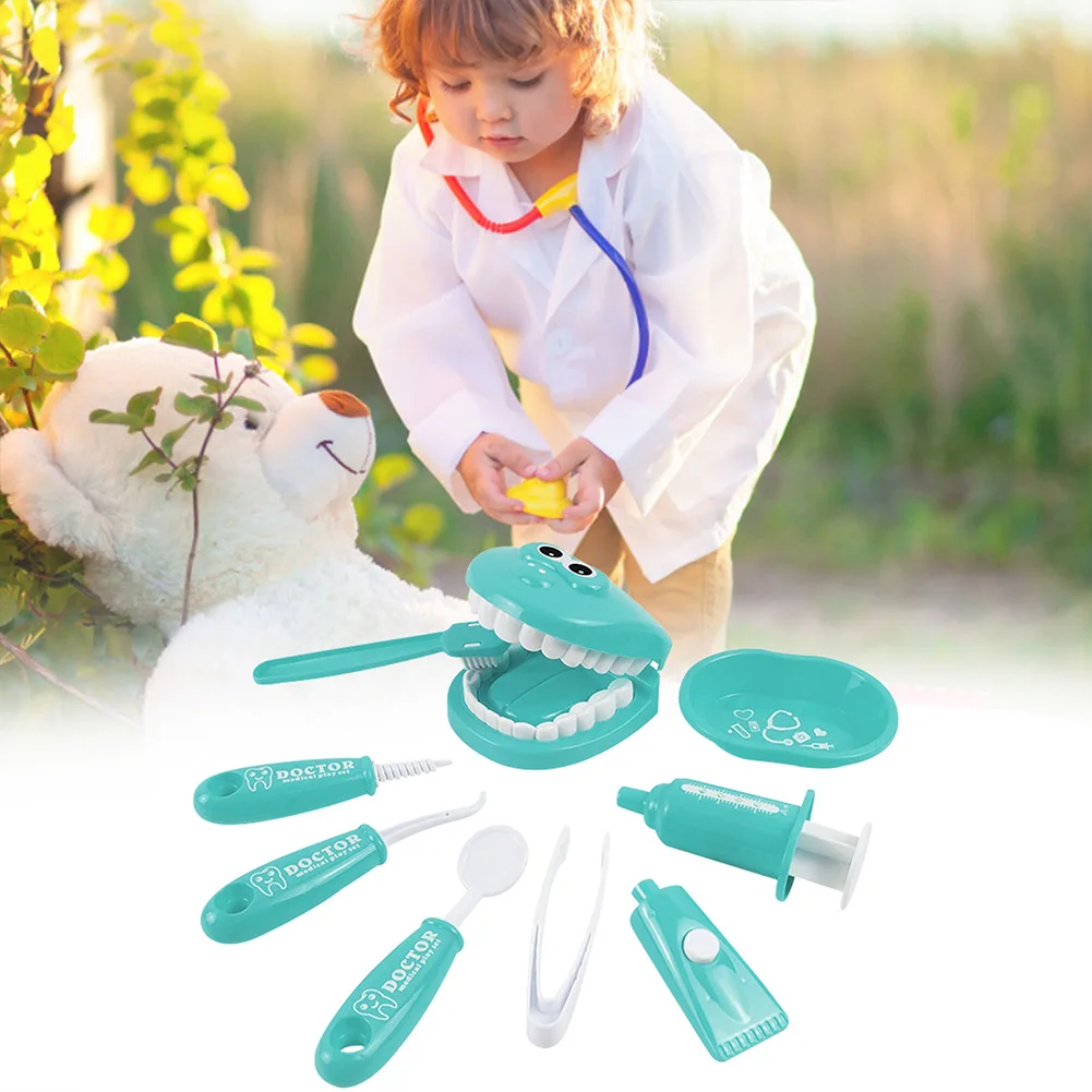 9pcs Children Montessori Toys Parent-child Interactive Dentist Medicine Montessori Toy Teaching Aids Non-toxic for Girl Boy Baby 6