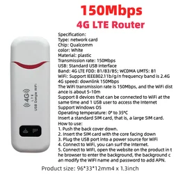 High-Speed Wireless USB Modem & Portable WiFi Hotspot Router (Ivory)