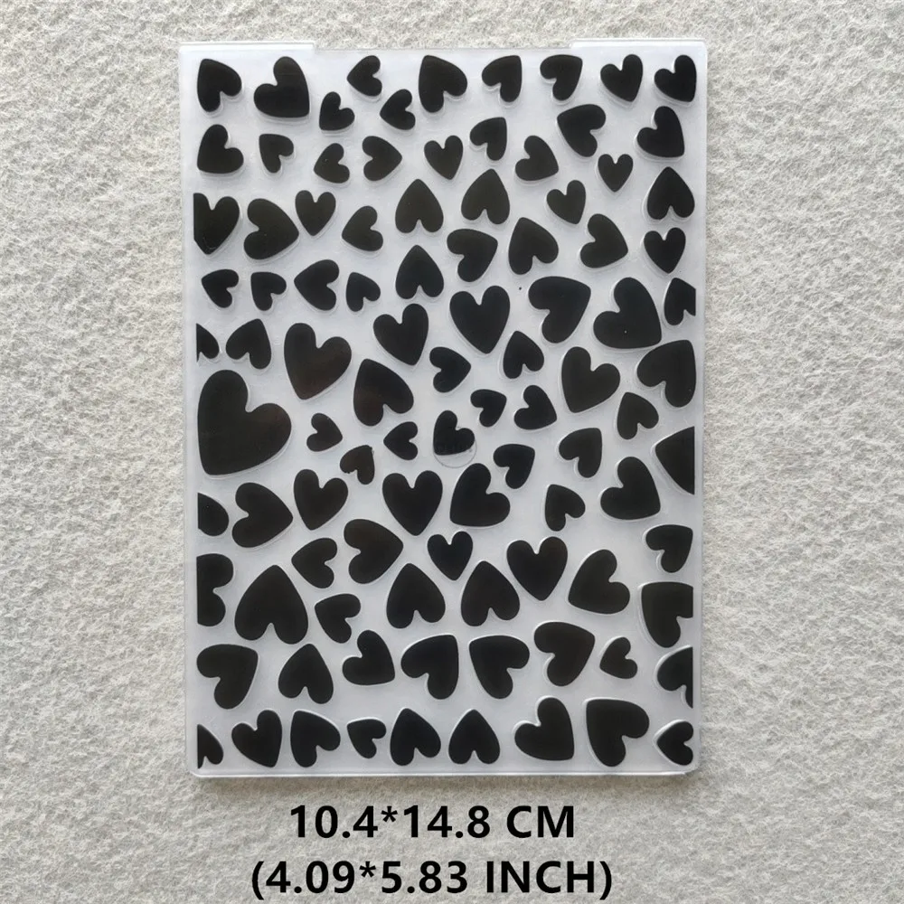 Stencil Per Goffratura Foglie In Plastica Trasparente - 10,5x14,5 Cm - Per Scrapbooking E Biglietti
