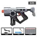 Arma de brinquedo para nerf armas metralhadora automática 3 modos sniper  gun 2 revistas diy brinquedo motorizado blasters espuma brinquedos -  AliExpress