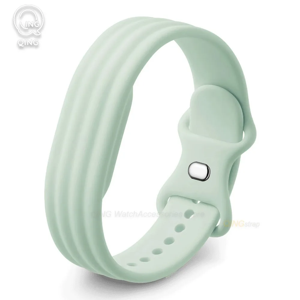 Enhanced Silicone Sports Strap for Fitbit Smartwatches - Fitness Tracker Band Replacement Accessories