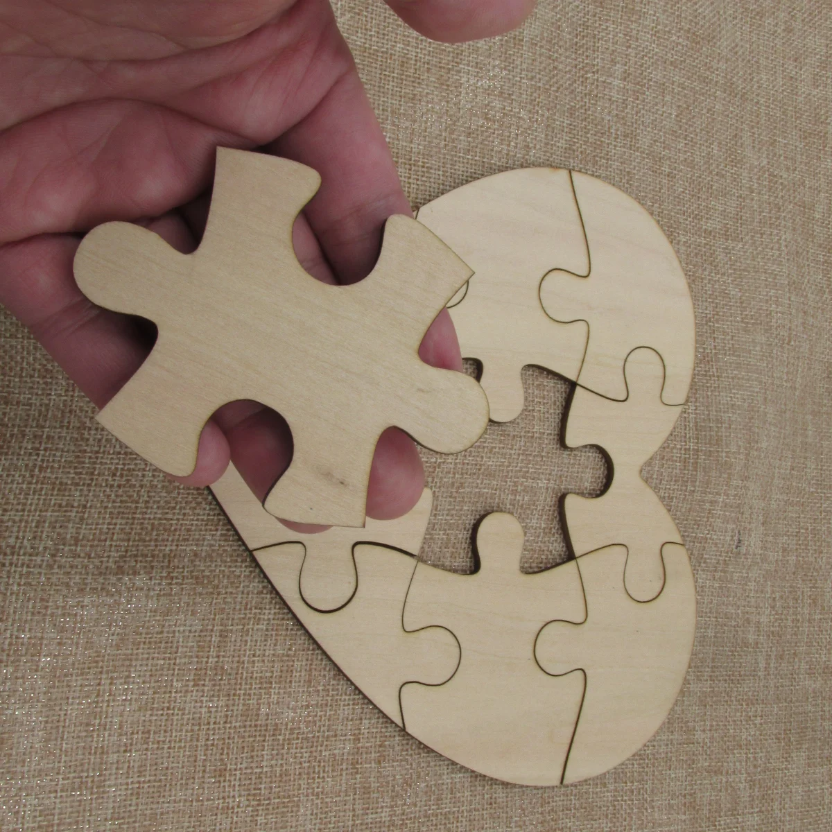 6 Fogli Puzzle Vuoto per Bambini, Puzzle Vuoti 20x25 cm Puzzle Vuoti da