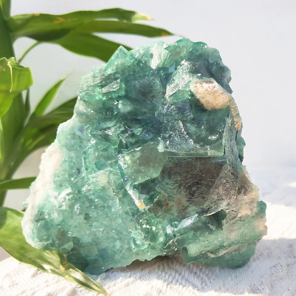 805g Crystal Quartz Apophyllite Natural Raw Green Fluorite Specimen Rough Gemstone Mineral Samples Healing Home 2