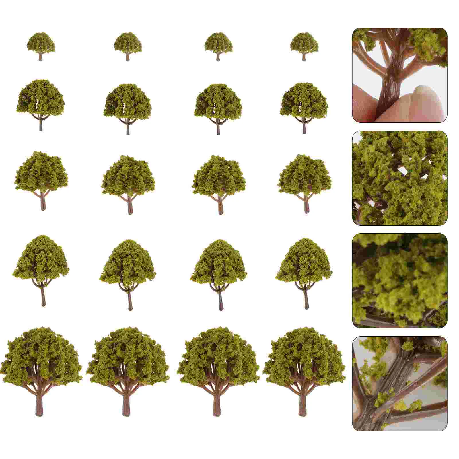 

Model Train Scenery Landscape Trees 3CM-8CM Scale Model Toy for Children Kids Weddings Diorama Miniatures
