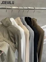 Turtleneck Base Shirt Women's Sexy Twisted Tops Korean Fashion Slim Long Sleeved T-shirt Autumn and Winter Warm Plush Pullover - Image 3