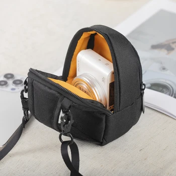 Mini borsa a tracolla per fotocamera digitale compatta, custodia protettiva portatile per fotocamera a tracolla, borsa da cintura leggera per fotocamera fotografica