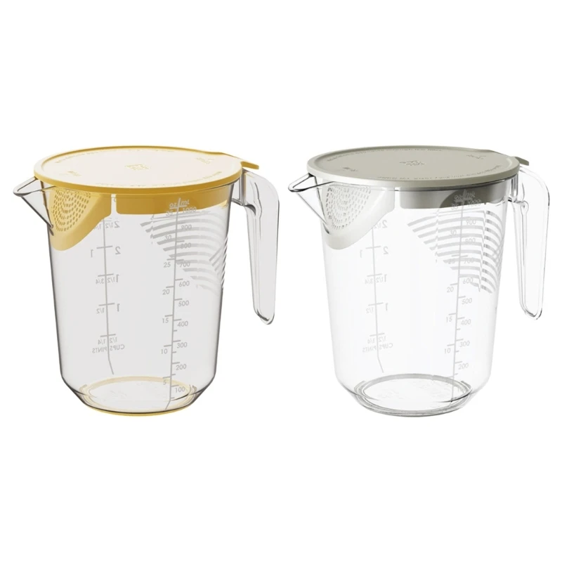 

Портативная чашка-фильтр, удобная чашка для очистки воды, мерные чашки большой емкости, чашка для смешивания яиц и жидкости со