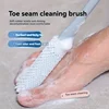 1pc Long Handle Toe Brush Manual Foot Care Scrubber Portable Shower Foot Brush for Toe Cleaning Elderly Foot Care Tool 1