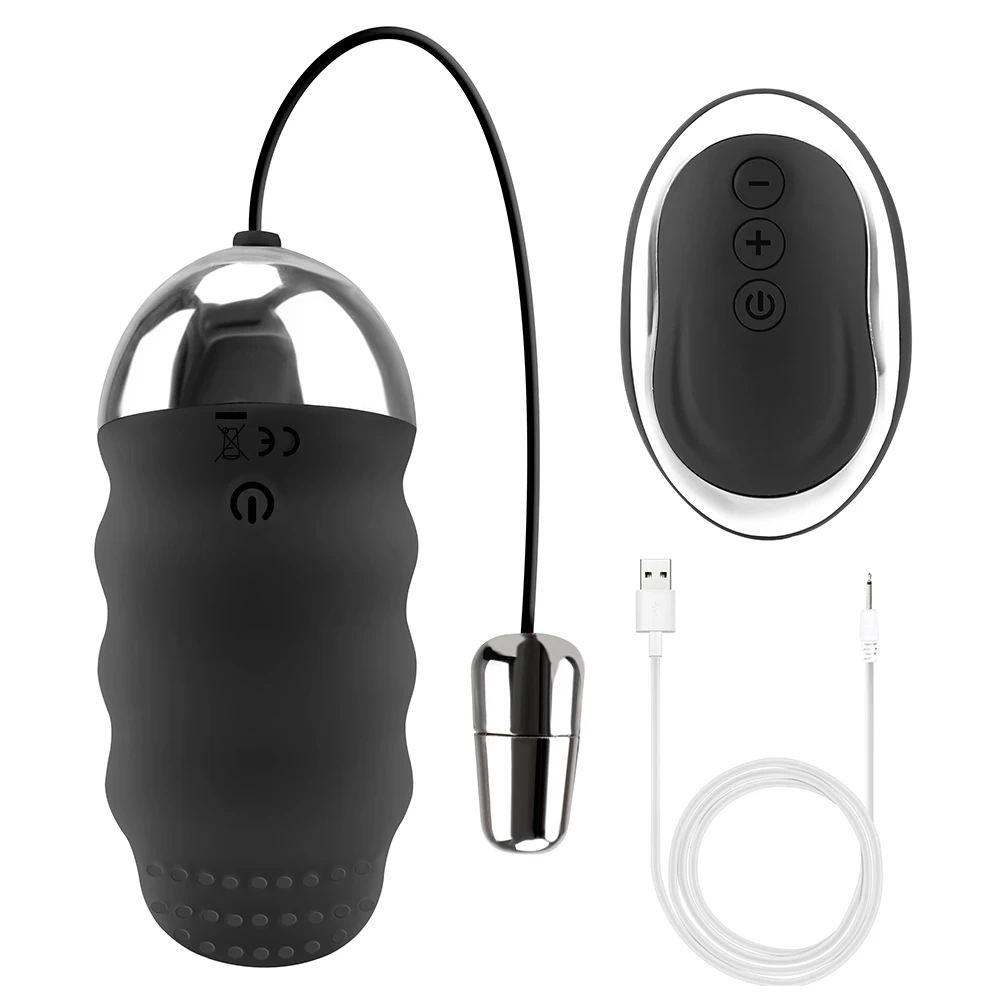 Clitoris Stimulator G-spot 10 Frequency USB Charging Jumping Egg Remote Control Sex Toys for Women_voghion.com