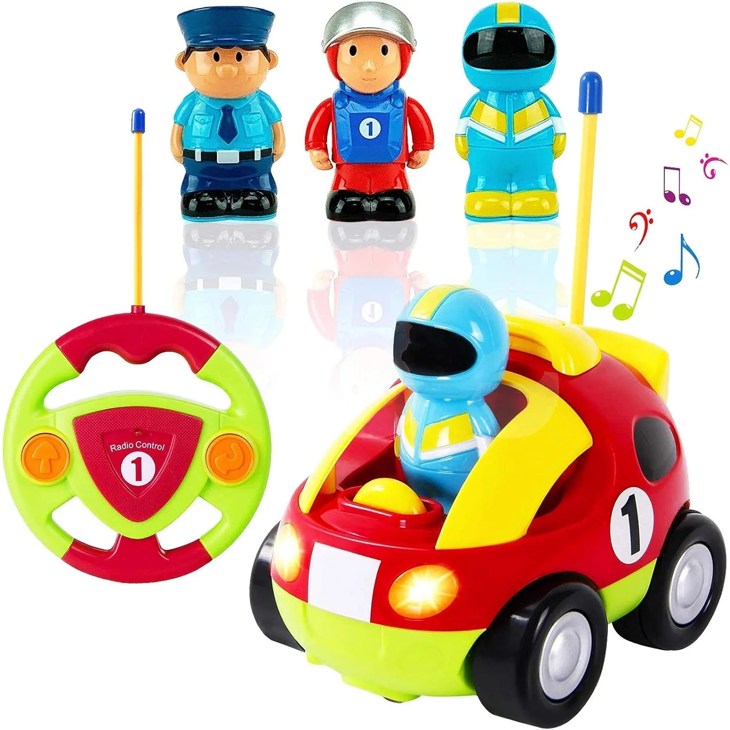 Cartoon RC Remote Control Cars for Toddlers Radio Control Toy with