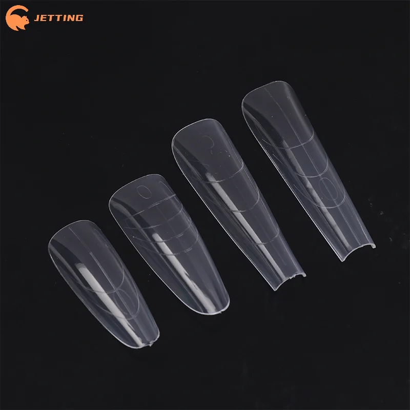 (신제품) 60개 샌드위치 네일 폼 빠른 네일 연장용 네일 몰드 초보자 전문가 여성용 플라스틱 네일 폼 도구