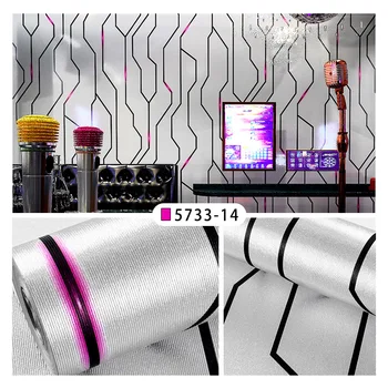 วอลเปเปอร์ KTV ฝาผนัง3D แถบดนตรีสเตอริโอตกแต่ง kertas dinding kamar เล่นเกมสัมผัสเทคโนโลยีแฟลช 9