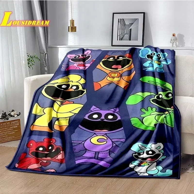 Cute Si-Smiling Critters -N Blanket Home Sofa Bed Outdoor Travel Camping Warm Blanket Air Conditioner All Seasons Birthday Gift 5