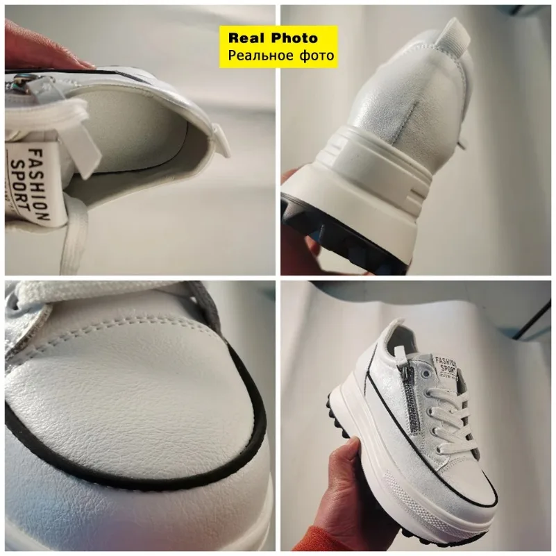 Grey Platform Shoes|women's White Platform Sneakers - Chunky
