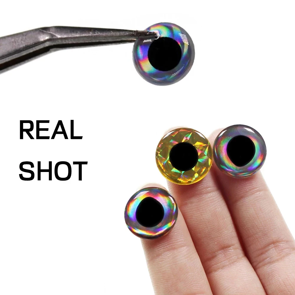 500 Yeux Holographiques 3D Pour Leurres De Pêche - Tailles 3mm à 12mm - Pour Fabrication De Mouches Et Leurres