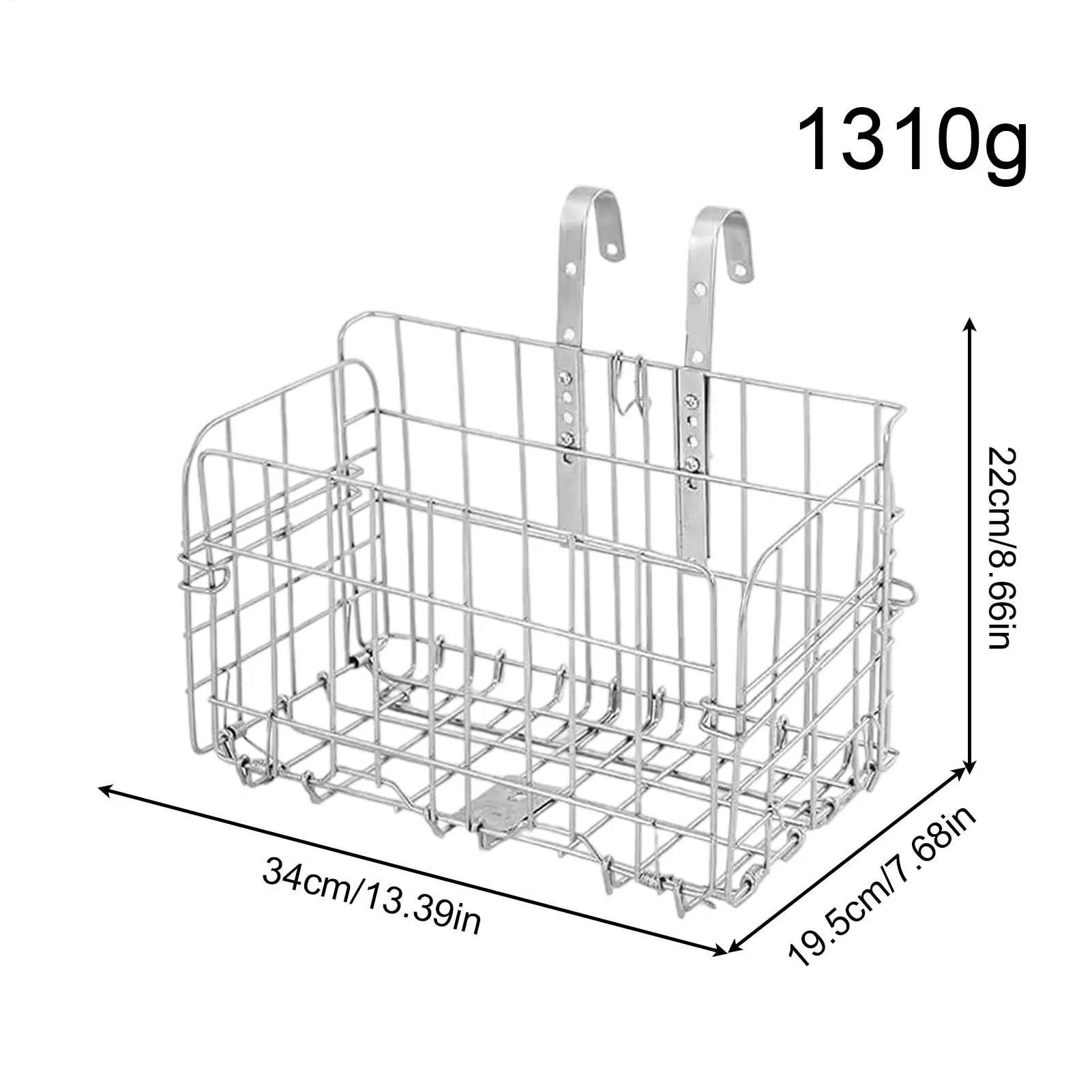Basket For Bike Foldable Cycling Accessories Adjustable Rack Mountain Bike Basket Handlebar Mount For Road Electric Scooter